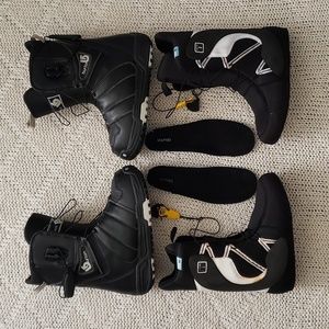 Burton Mint snowboard boots women's US7W/24cm, black, used